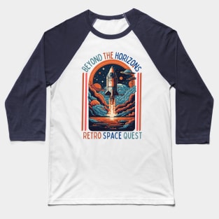 The "Beyond the horizons Retro space ", Design Baseball T-Shirt